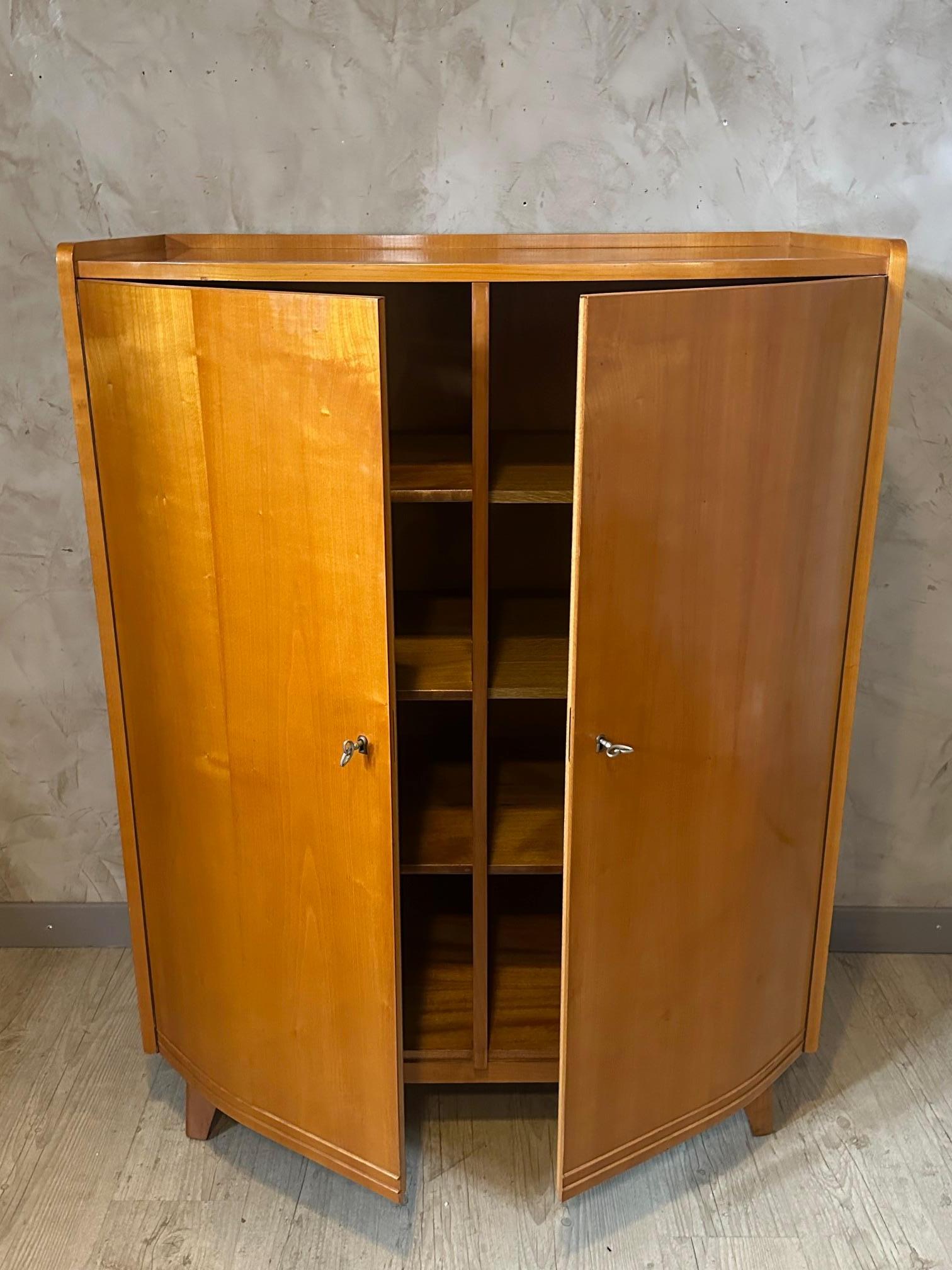Mid-century Bauhaus Style Ash Wardrobe, 1950s For Sale 12