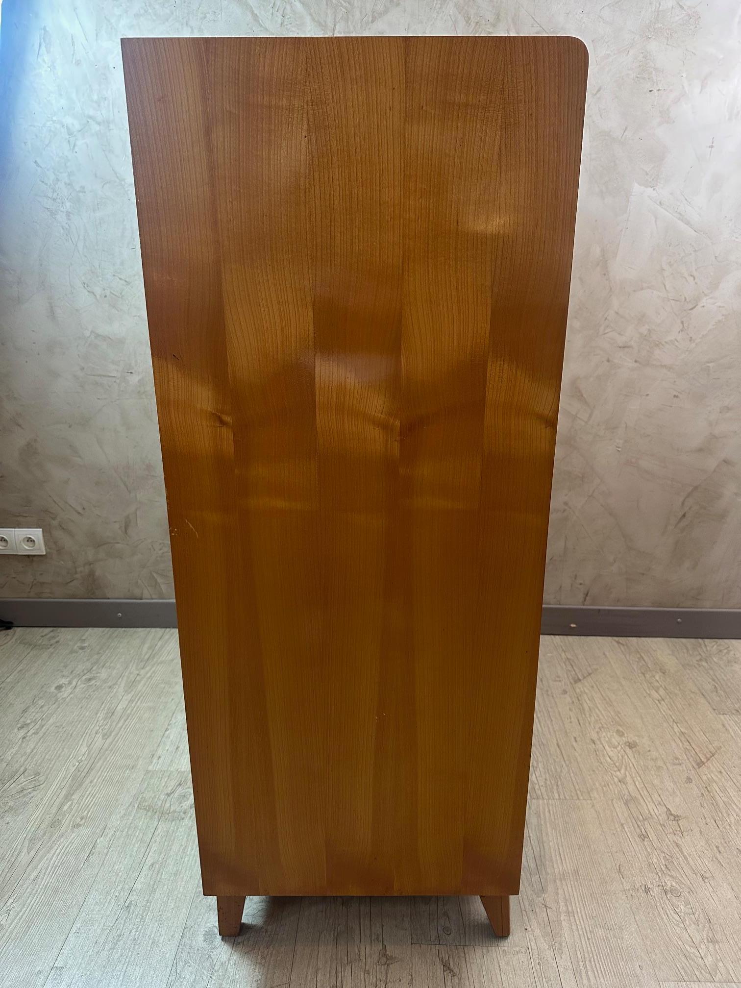 Mid-century Bauhaus Style Ash Wardrobe, 1950s For Sale 1