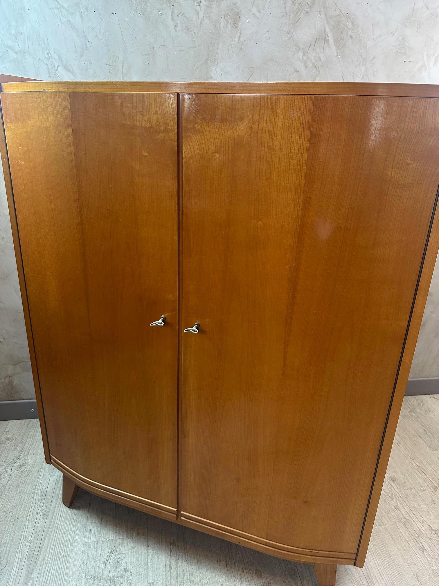 Mid-century Bauhaus Style Ash Wardrobe, 1950s For Sale 3