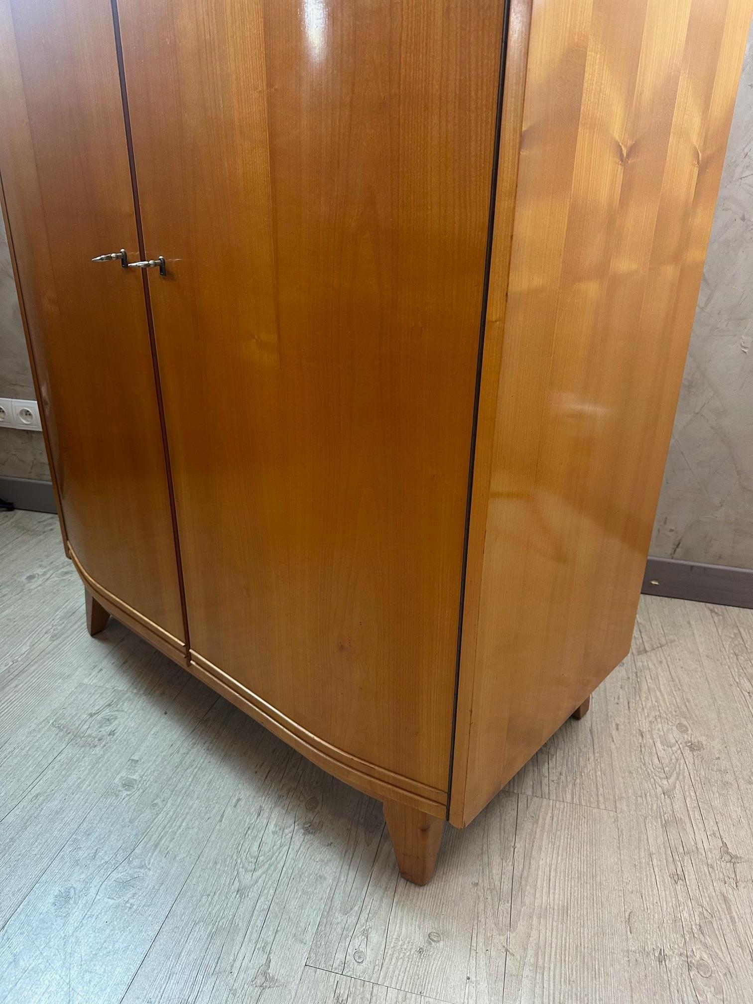 Mid-century Bauhaus Style Ash Wardrobe, 1950s For Sale 4