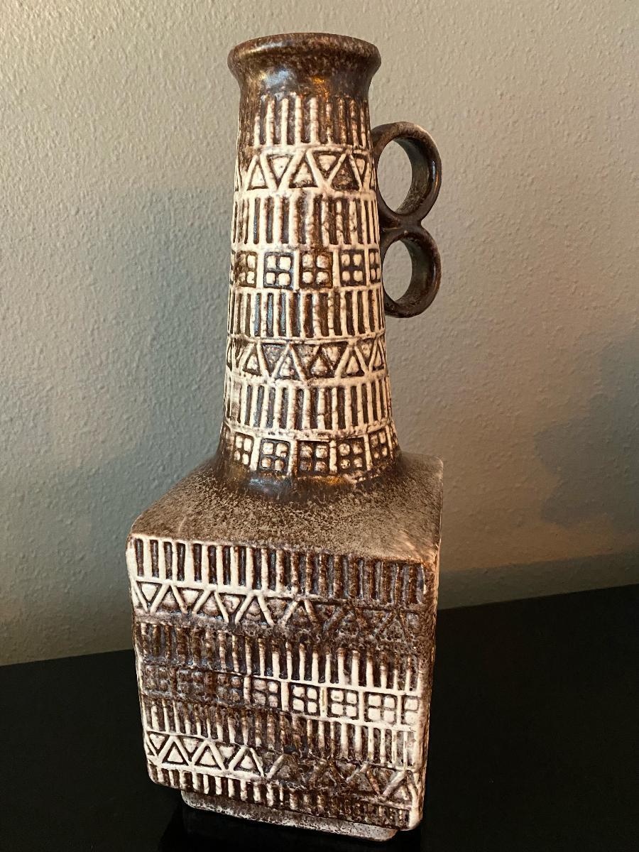 Mid-Century Modern Mid-Century Bay Keramik Bodo Mans Vase  For Sale