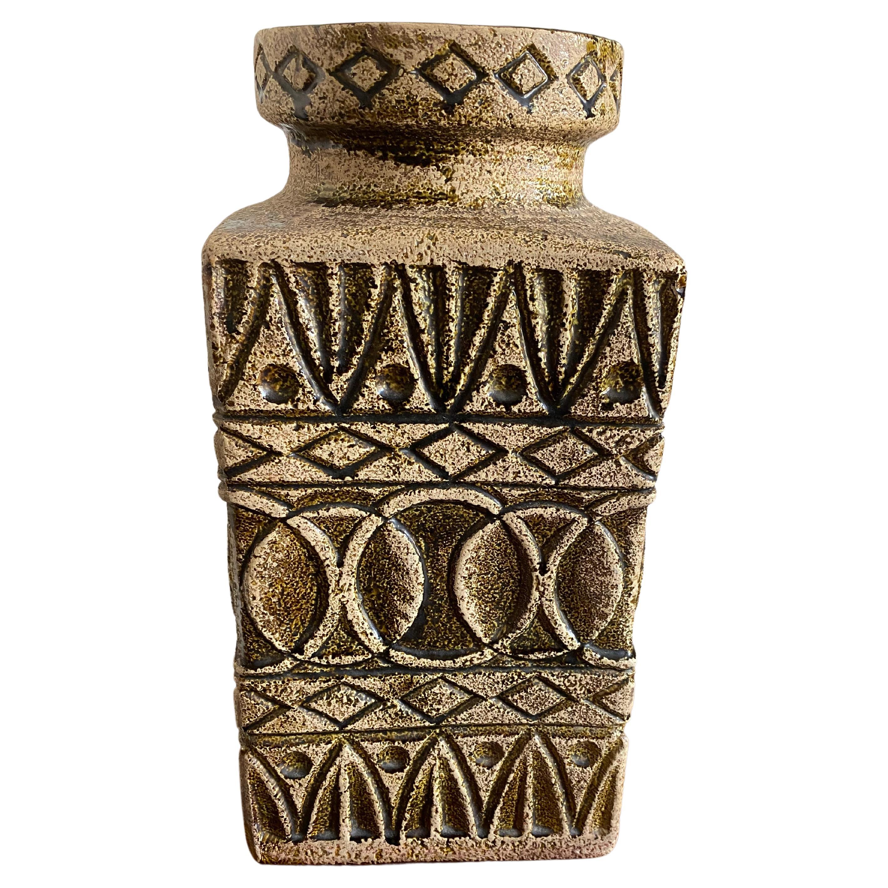 Mid-Century Bay Keramik Large Floor Vase by Bodo Mans For Sale