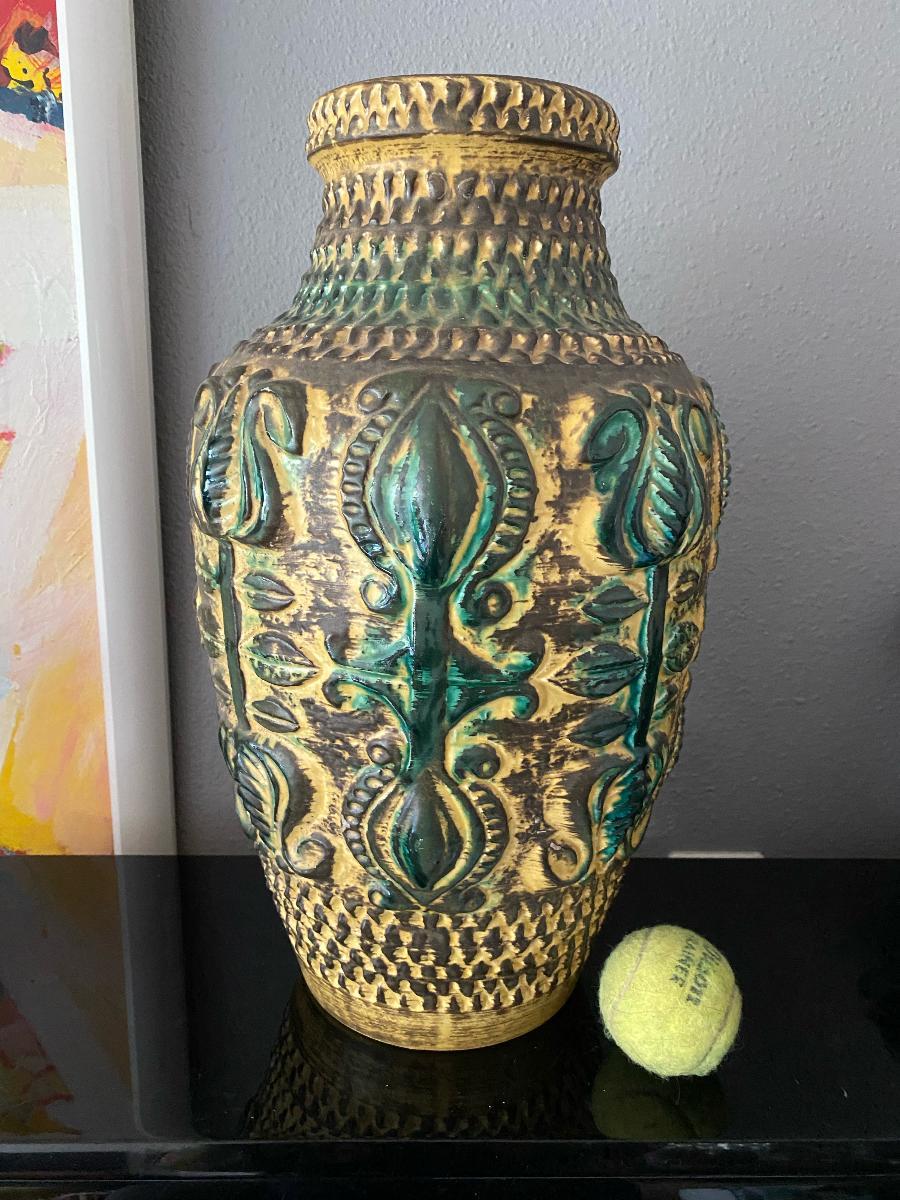 Mid-Century Modern Grand vase Bay Keramik du milieu du siècle dernier en vente