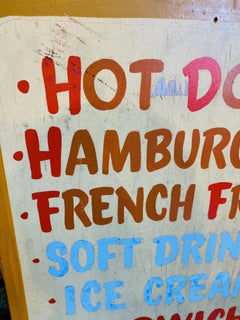 Mid Century Beach-Side Hamburger Shack Menu Board