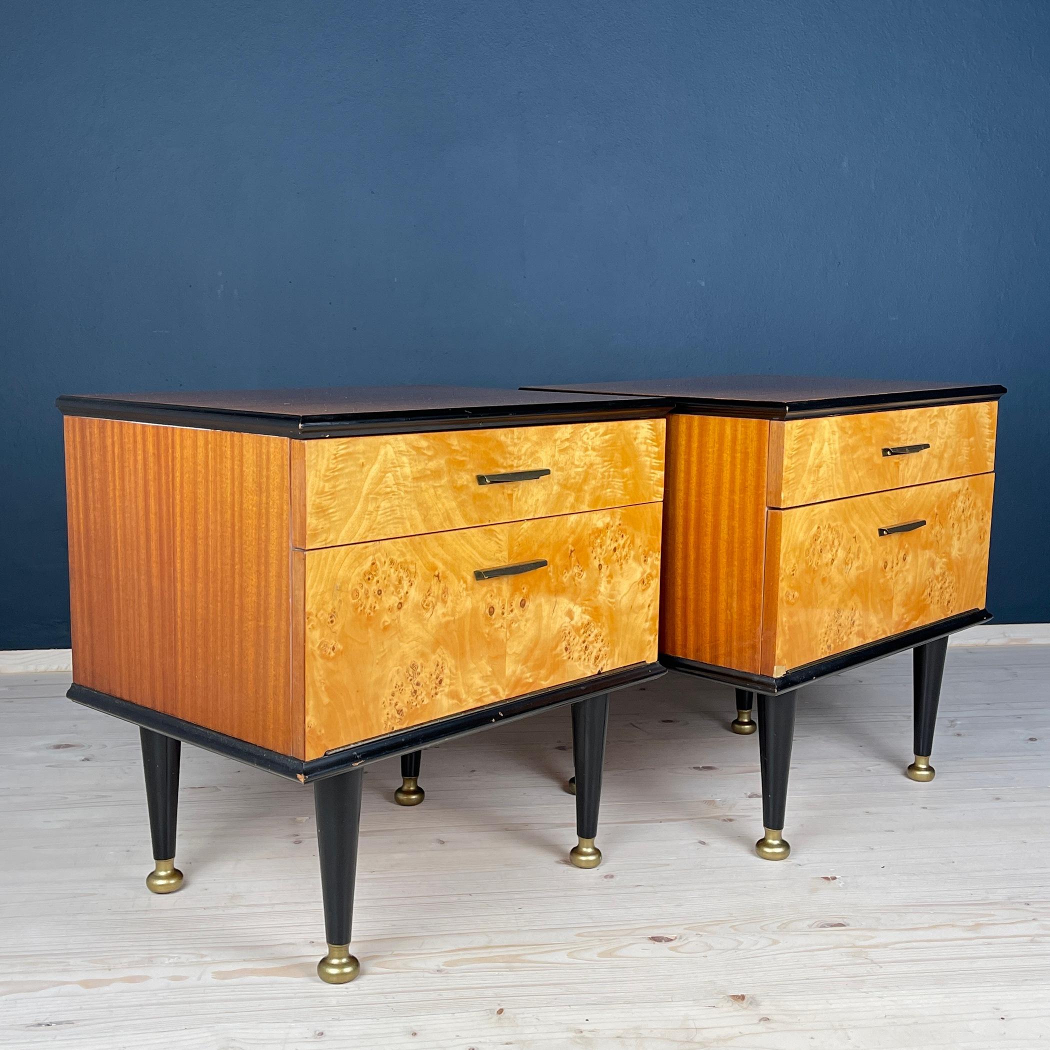 Mid-century bedside table, Yugoslavia 1970s For Sale 7