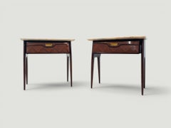 Mid-Century Bedside Tables or Night Stands by La Permanente Mobili Cantù, 1950s