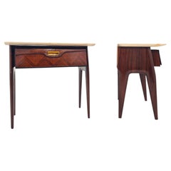 Mid-Century Bedside Tables or Night Stands by La Permanente Mobili Cantù, 1950s