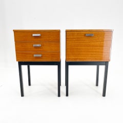 Midcentury Bedside Tables or Side Tables in High Gloss, Czechoslovakia