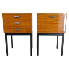 Midcentury Bedside Tables or Side Tables in High Gloss, Czechoslovakia