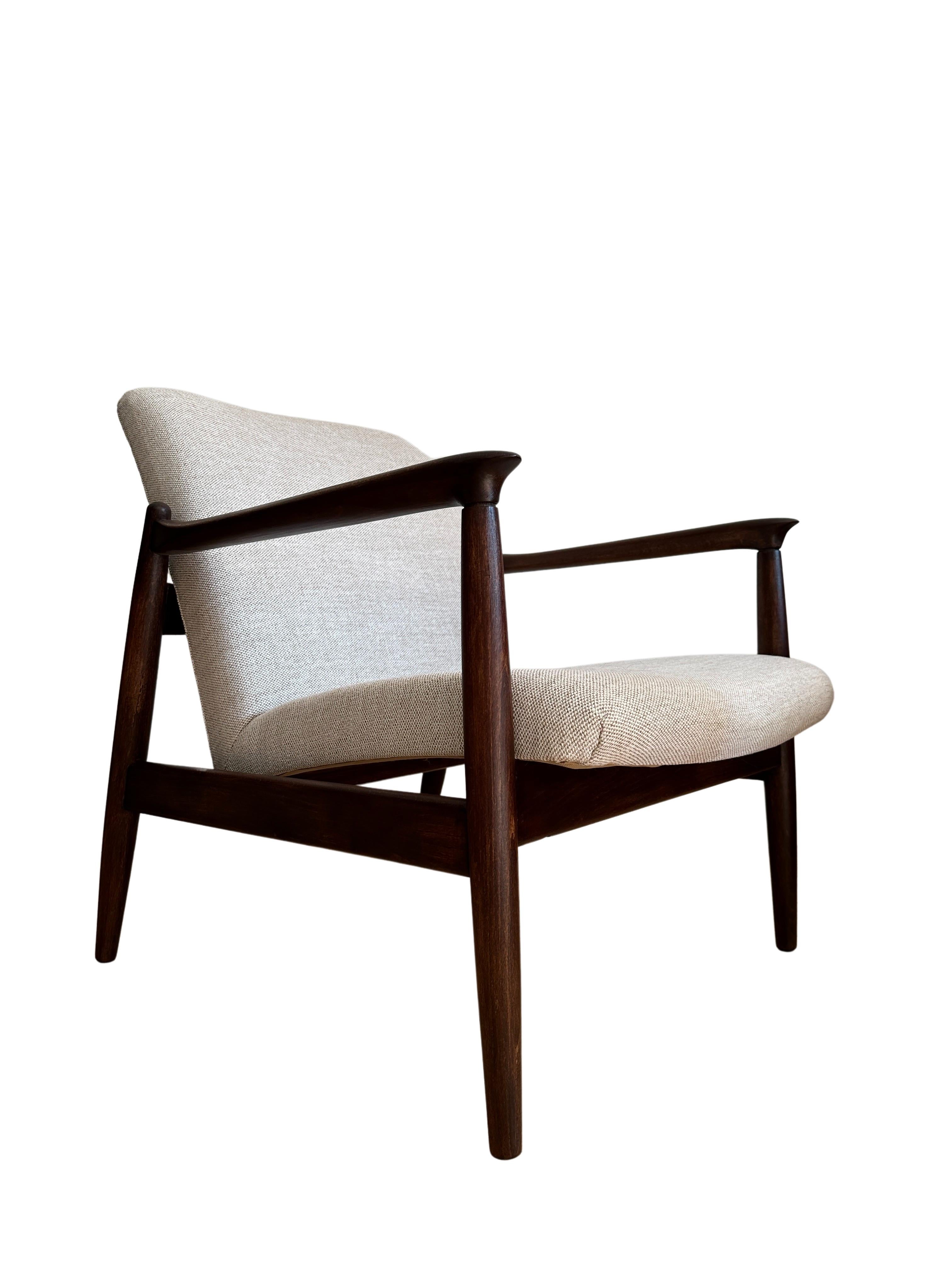 Mid Century Beige Armchair by Edmund Homa, 1960s 4