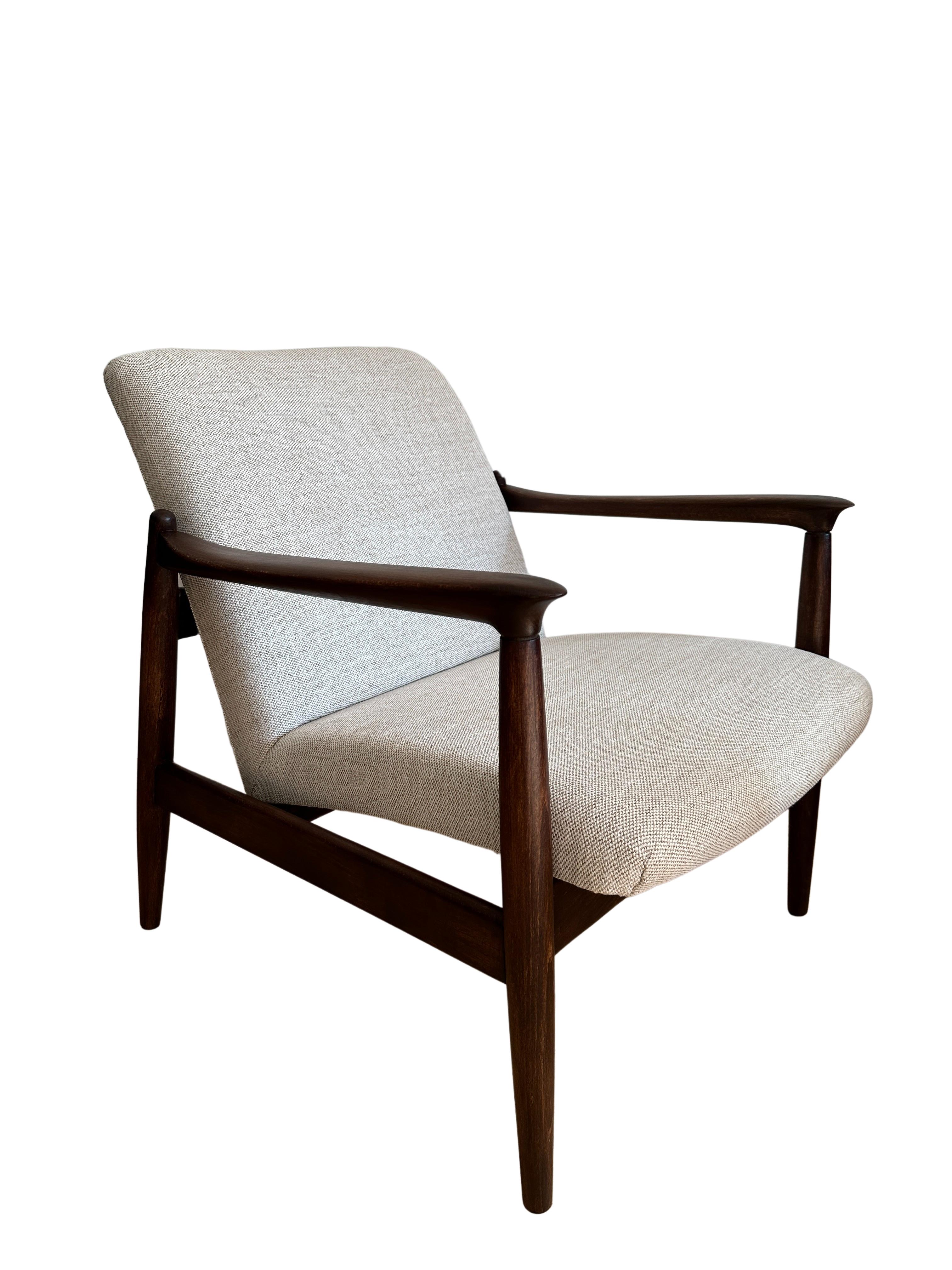 Mid Century Beige Armchair by Edmund Homa, 1960s 5