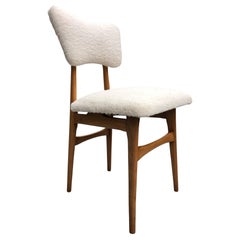 Mid-Century Beige Boucle Dining Chair, Europe, 1960s