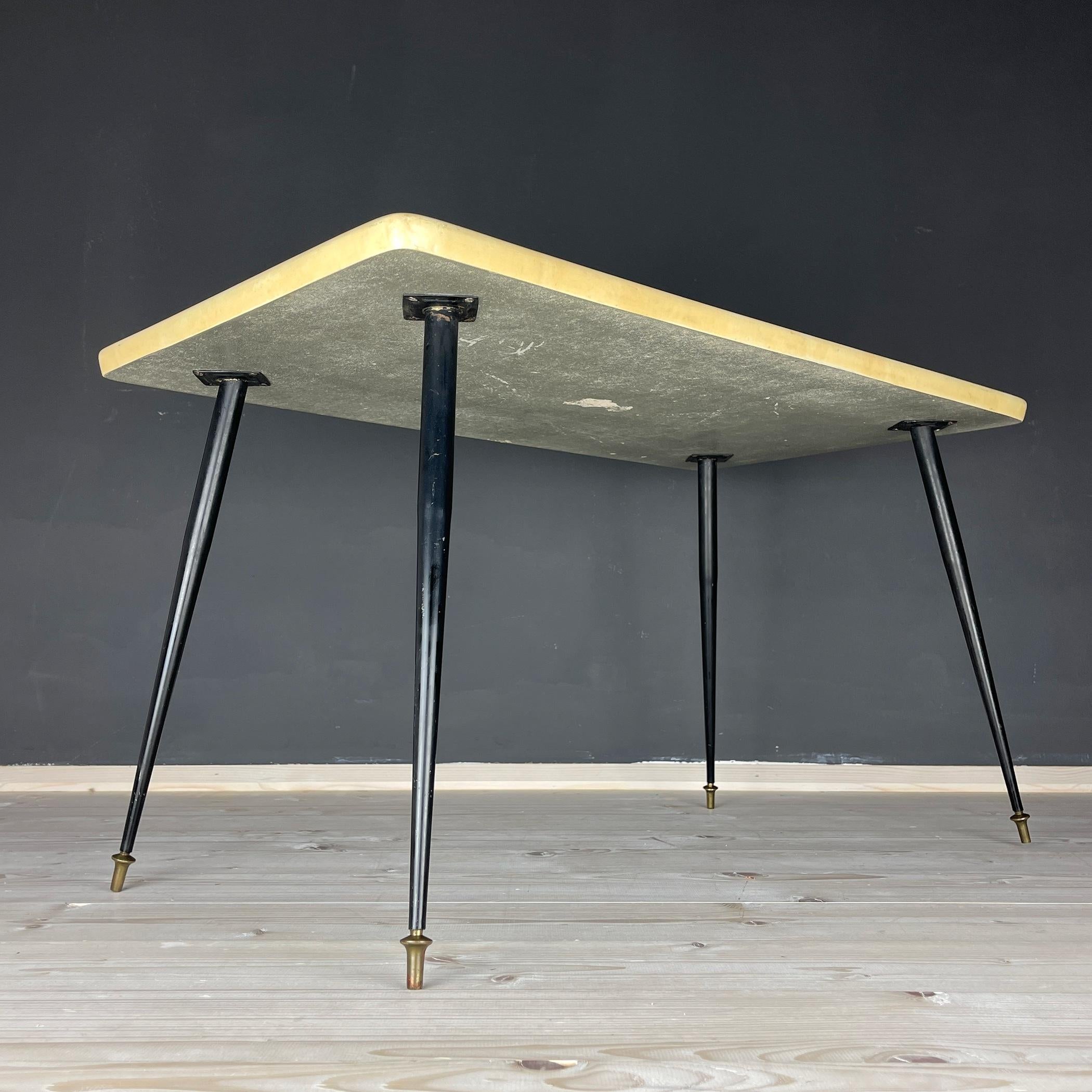 20th Century Midcentury Beige Coffee Table, Italy, 1950s For Sale