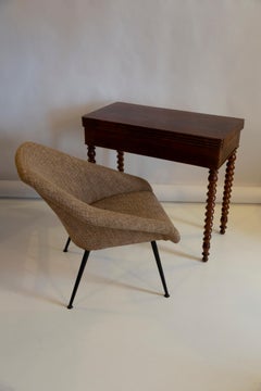Mid Century Beige "Eva" Club Armchair, Europe, 1960s