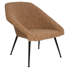 Fauteuil club Eva beige du milieu du siècle dernier, Europe, années 1960