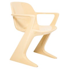 Vintage Midcentury Beige Kangaroo Chair Designed by Ernst Moeckl, Germany, 1968