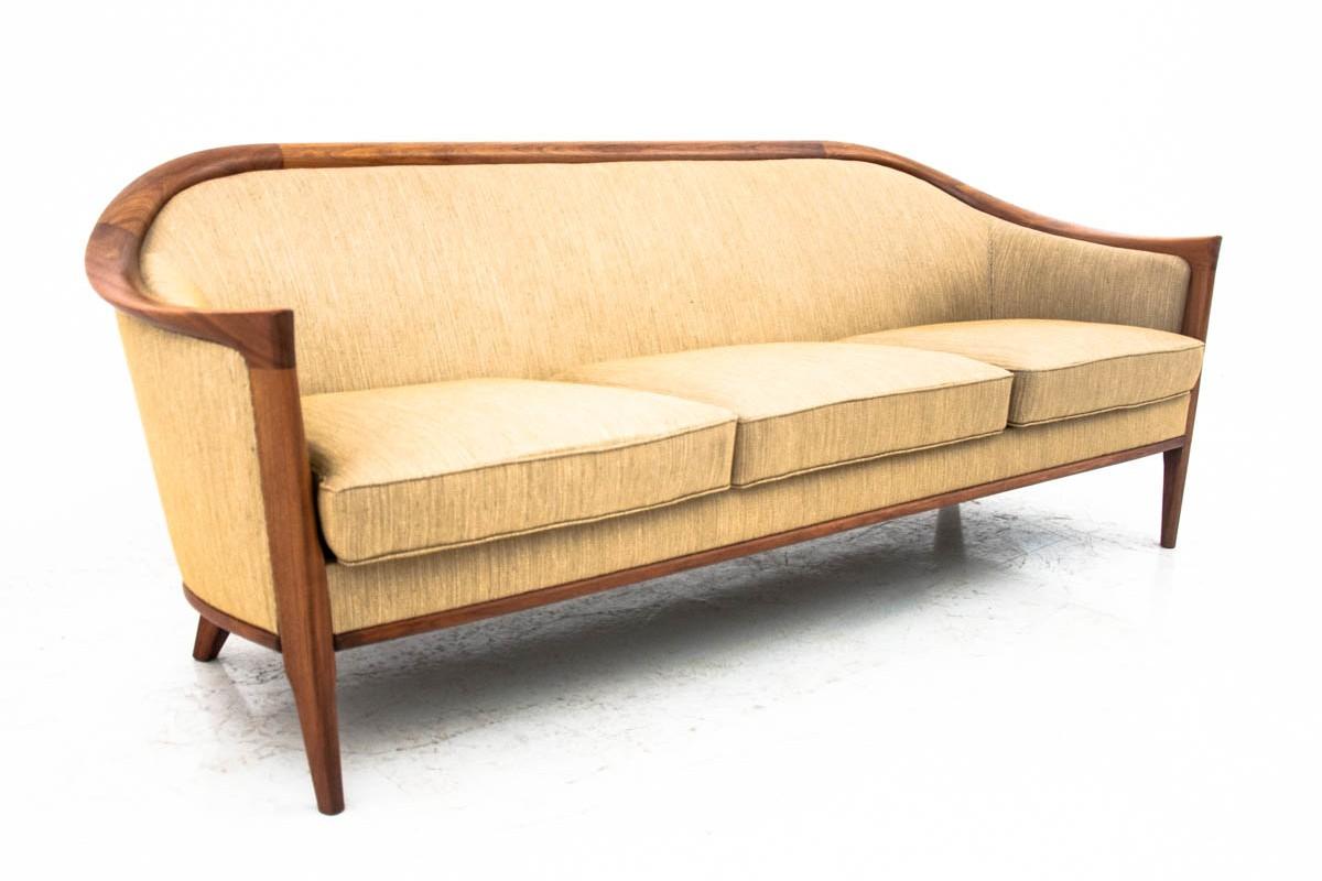 Midcentury Beige Sofa, Danish Design, 1960s 2