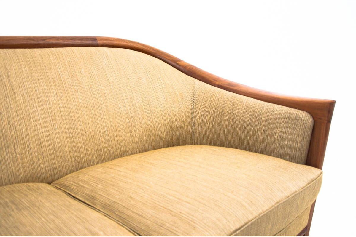 Midcentury Beige Sofa, Danish Design, 1960s In Good Condition In Chorzów, PL