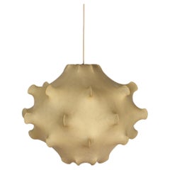 Mid-Century Beige Taraxacum Cocoon Pendant by Castiglioni for Flos, Italy 1960s