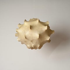 Pendentif cocon Taraxacum beige du milieu du siècle dernier de Castiglioni pour Flos, Italie, années 1960