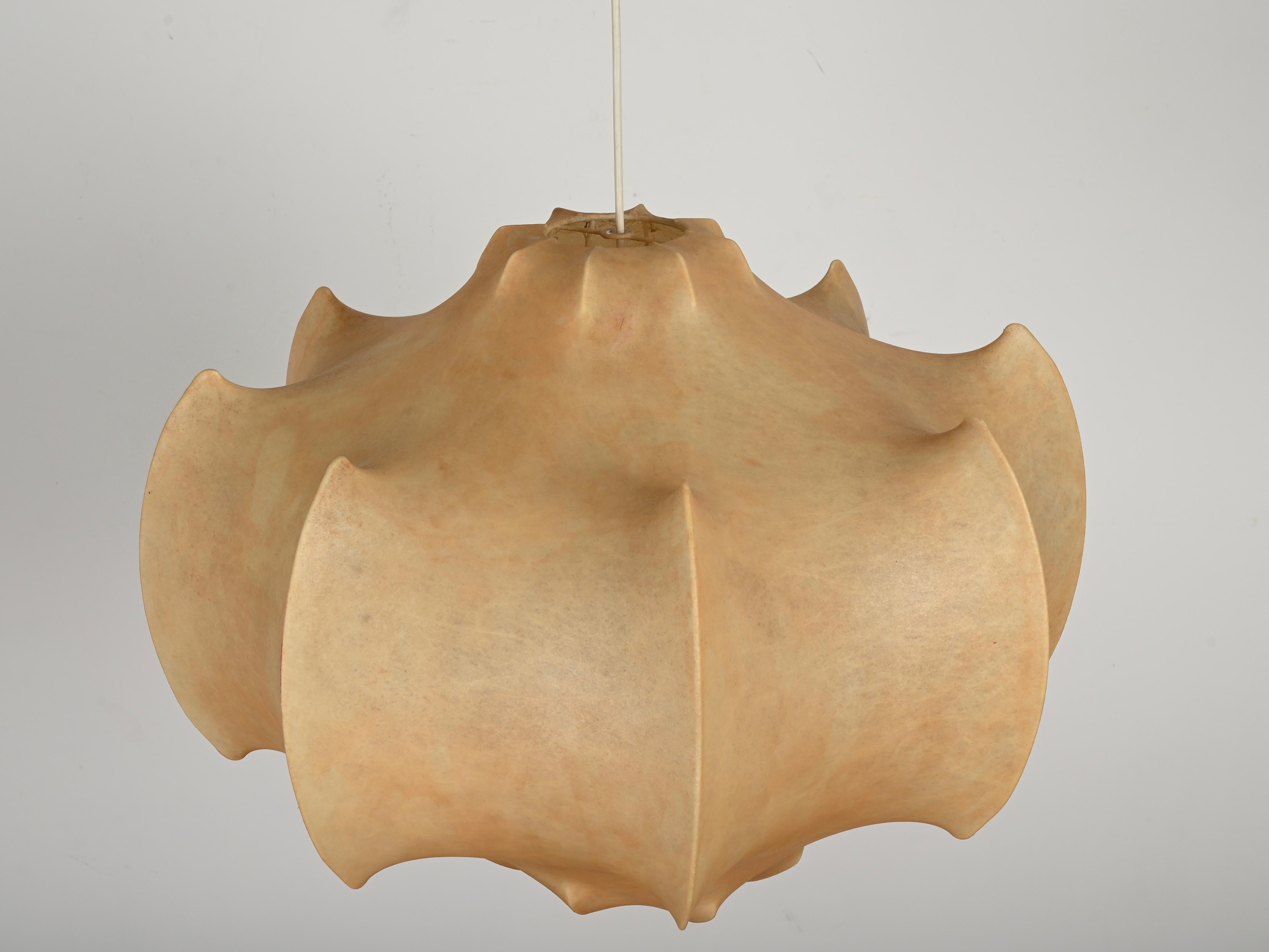 Colgante Cocoon Viscontea Beige de Castiglioni para Flos, Italia Años 60 en venta 2