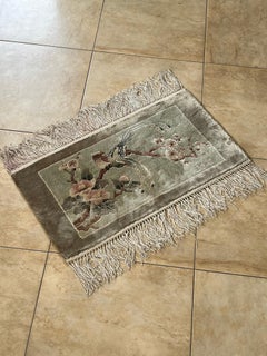 Mid-Century Beijing Silk Carpet, 20th Century China