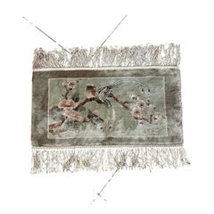 Vintage Mid-Century Beijing Silk Carpet, 20th Century China