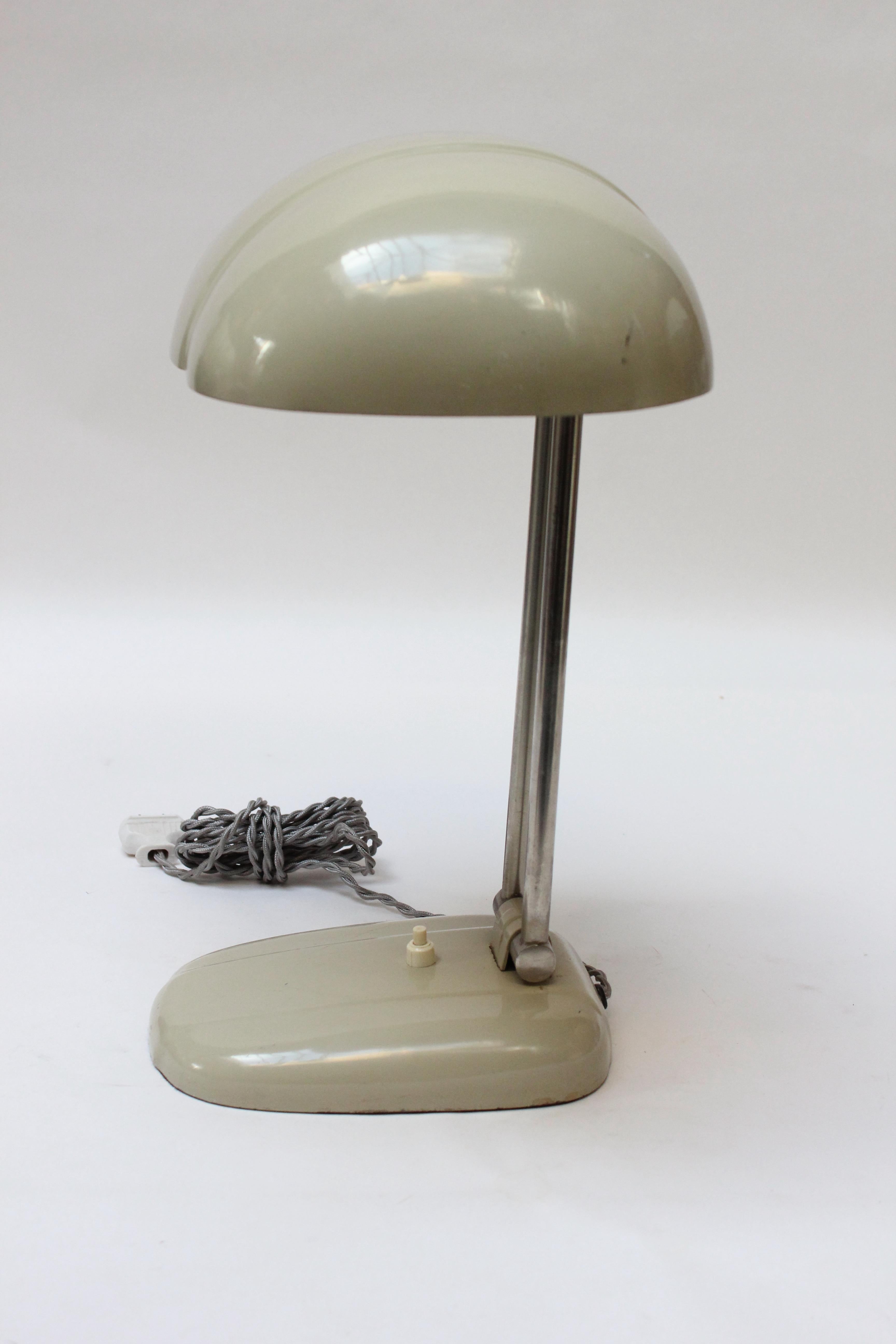 Metal Mid-Century Belgian Adjustable Table / Desk Lamp For Sale