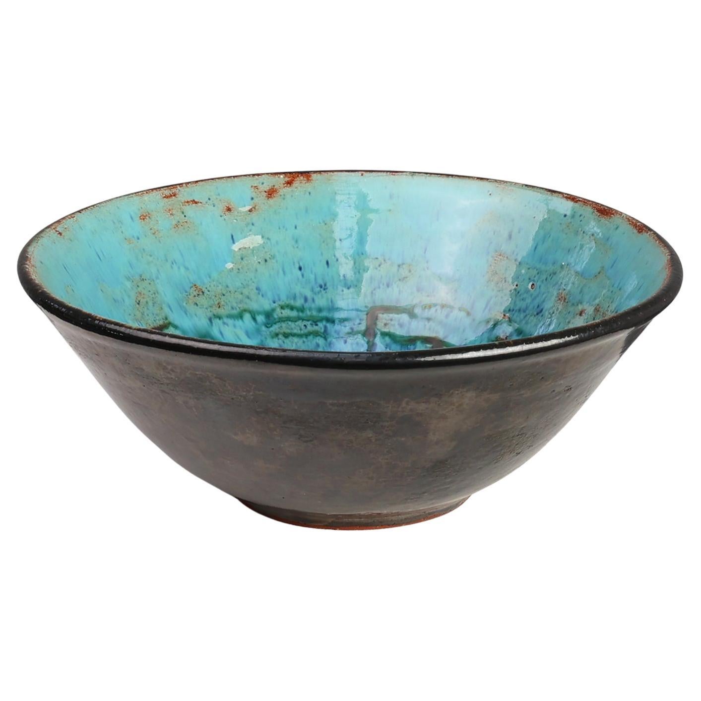 Mid-Century Belgian Ceramic Bowl by Perignem, Belgium, 1960s