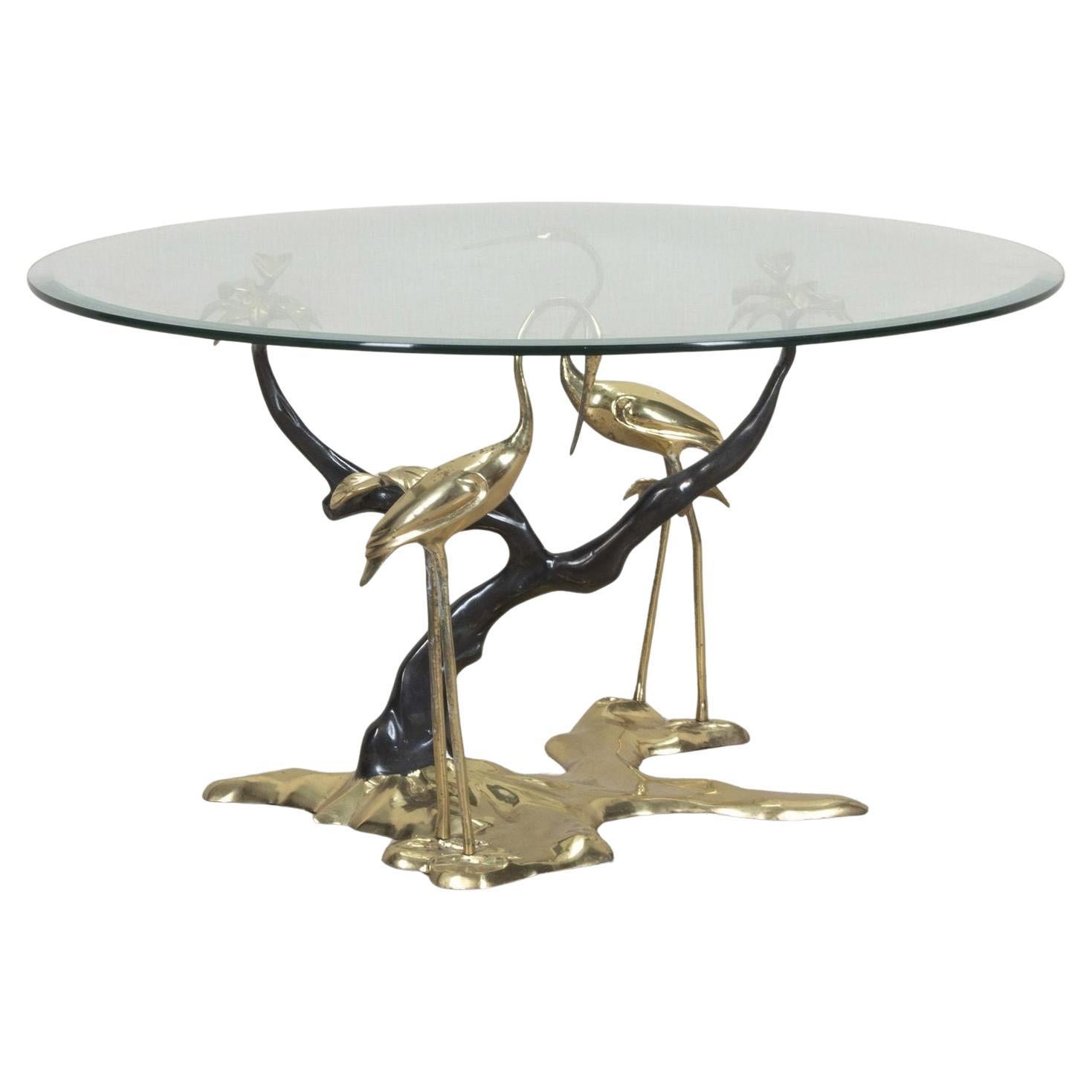 Mid-Century Belgian Crane Table by Willy Daro For Sale