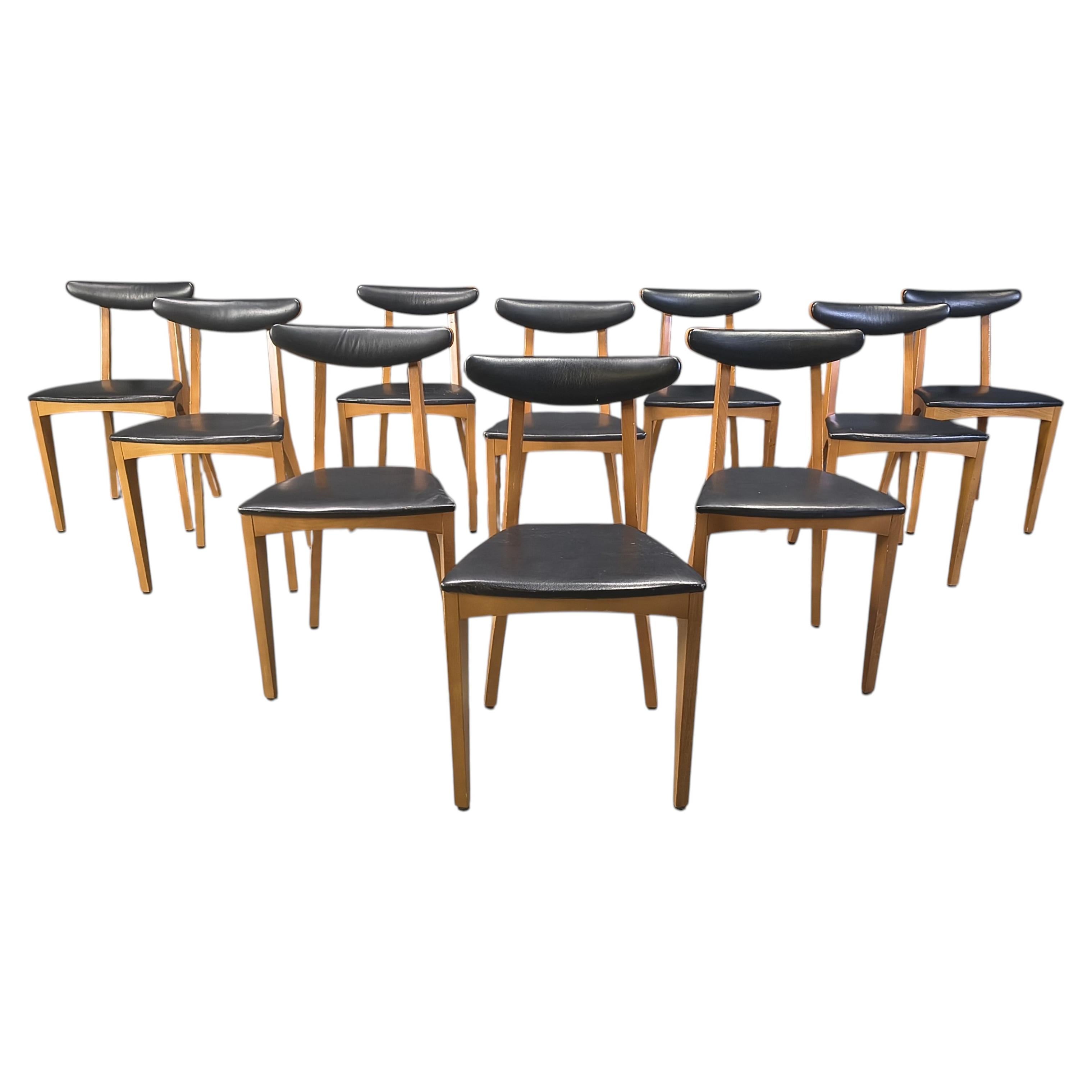 Mid century belgian dining chairs, 1960s For Sale