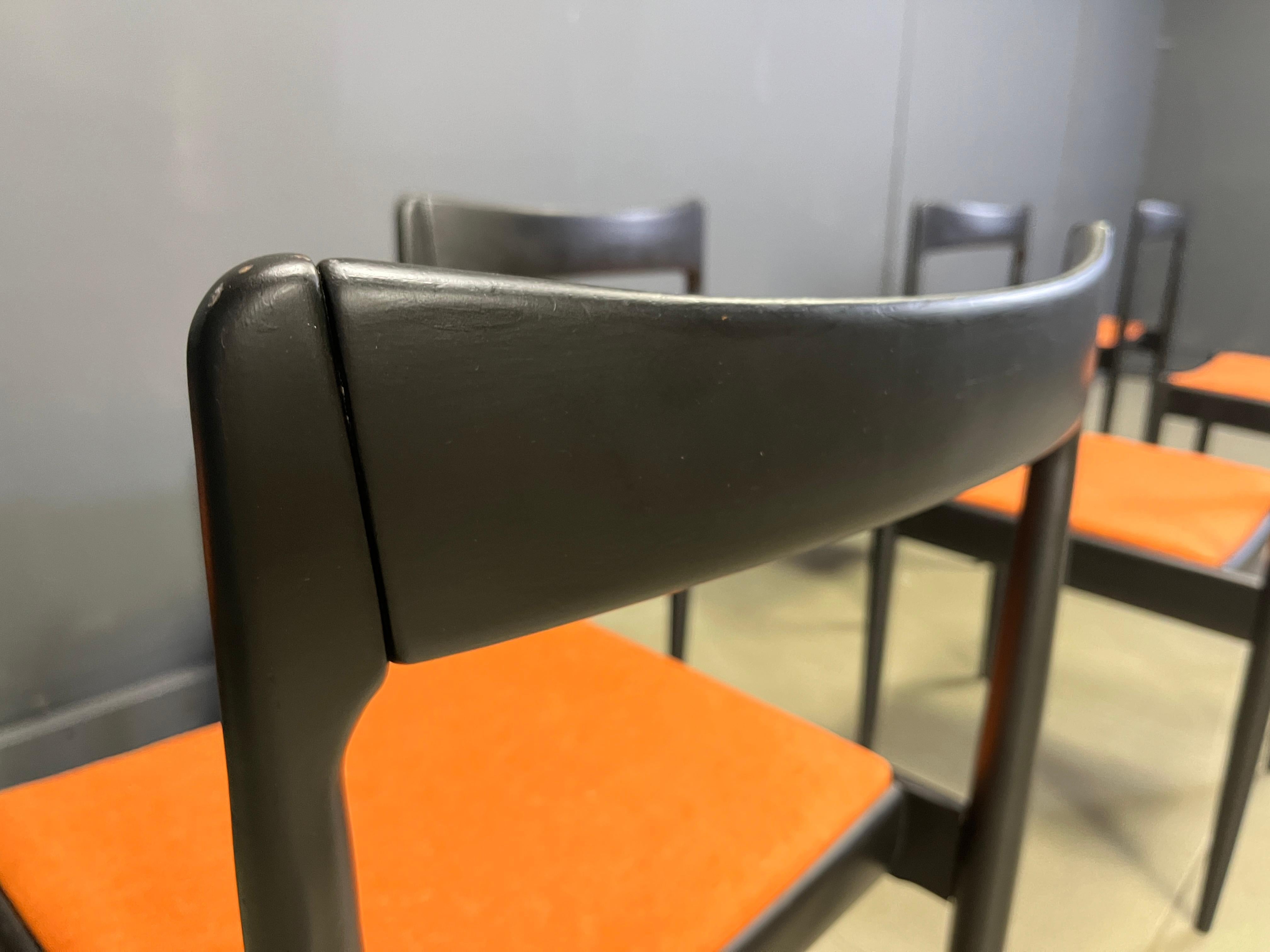 Sillas de comedor belgas de mediados de siglo, años 60 - juego de 7 en Bueno estado para la venta en Leuven, Vlaams Gewest