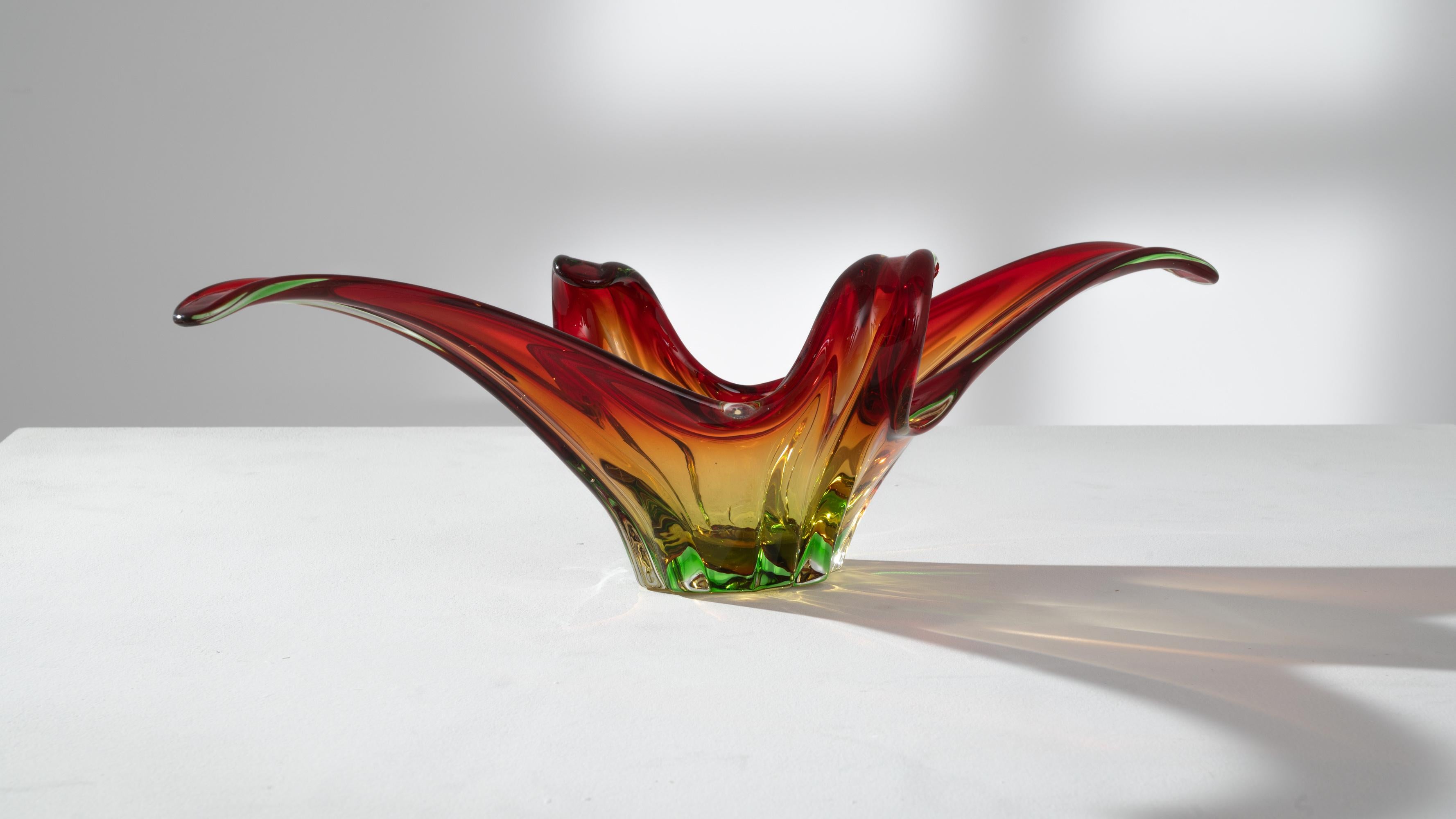 20th Century Mid Century Belgian Glass Plateau For Sale