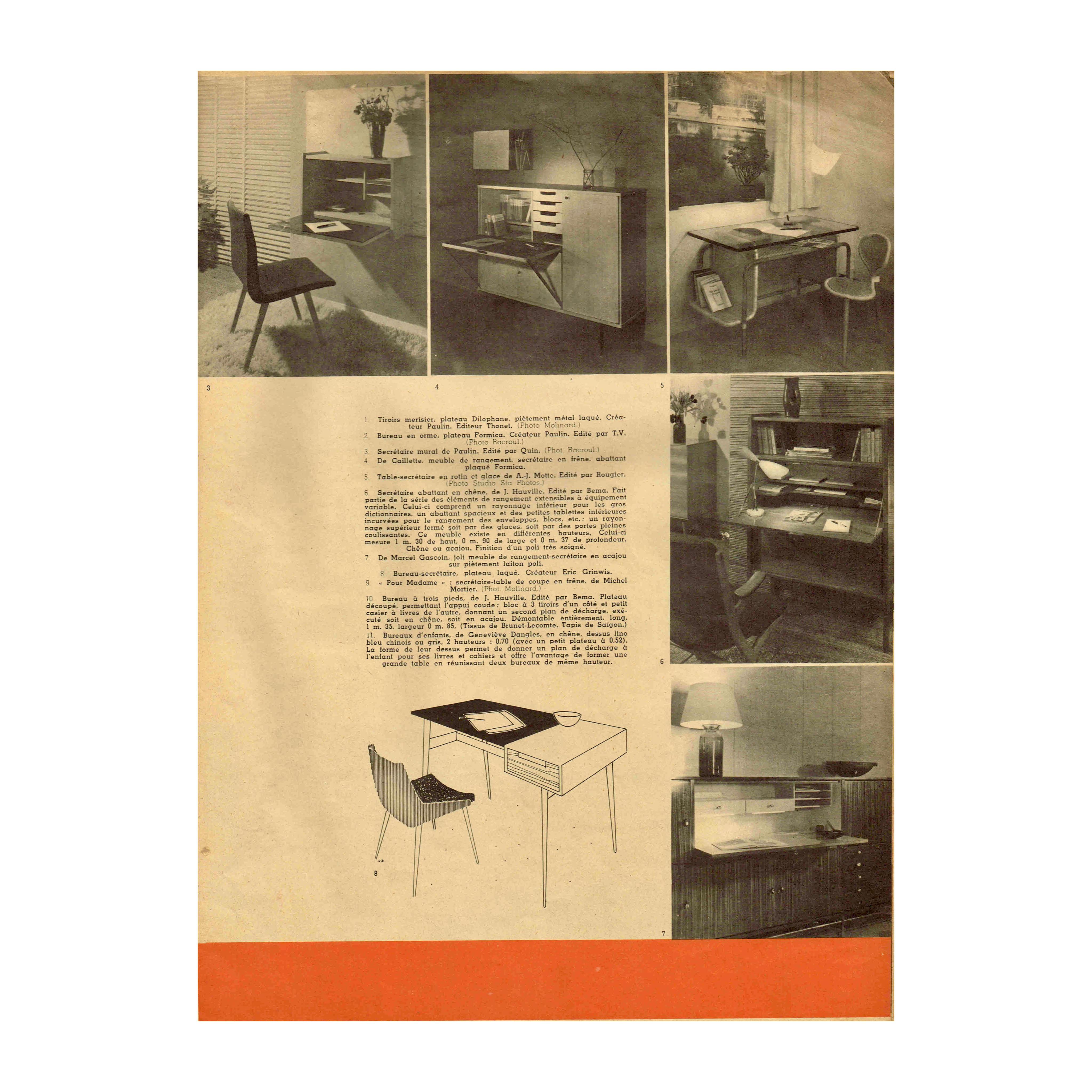 Mid-Century moderno Rivista belga di metà secolo 