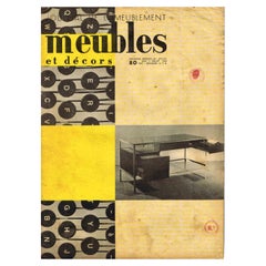 Rivista belga di metà secolo "Meubles et décors" n°670-671. Belgio, 1954.
