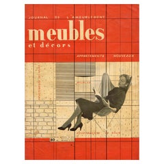 Mid-Century Belgian magazine “Meubles et décors” n°675. Belgium, 1954.