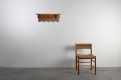 Mid-Century Belgian Oak Wall-Mounted Coat Rack in Bruegel Style
