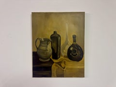 Mid Century Belgian Still Life of Bottles