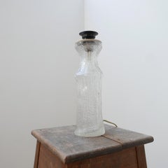 Mid-Century Belgium Glass Table Lamp