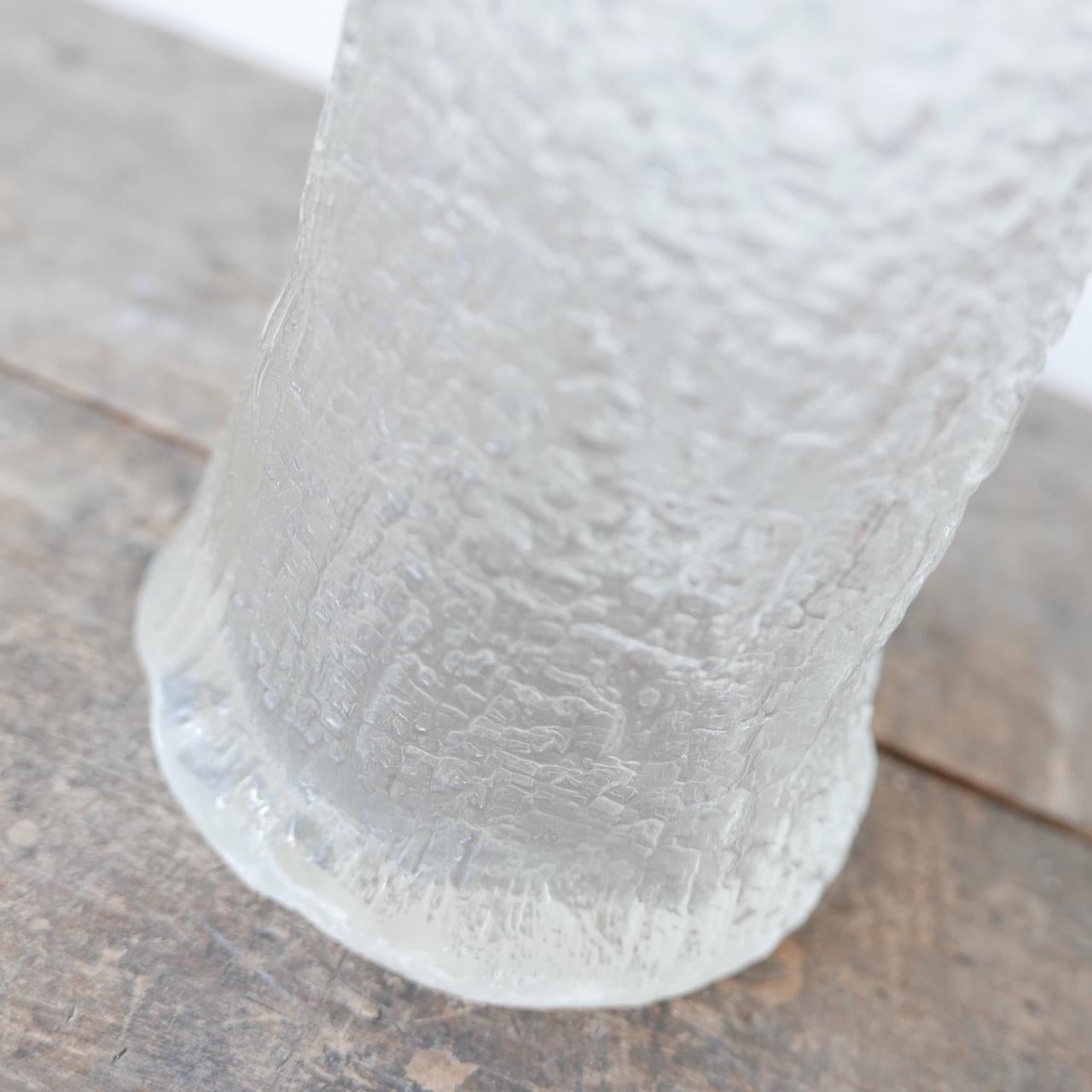 Lámpara de mesa de cristal belga de mediados de siglo en Bueno estado para la venta en London, GB