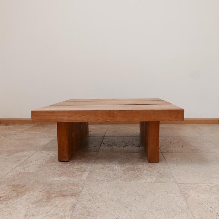 Mid-Century Belgium Thick Slab Coffee Table at 1stDibs | thick coffee ...