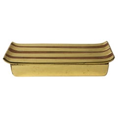 Mid Century Ben Seibel design for Jenfred Ware Brass Coffee Table Cigarette Box