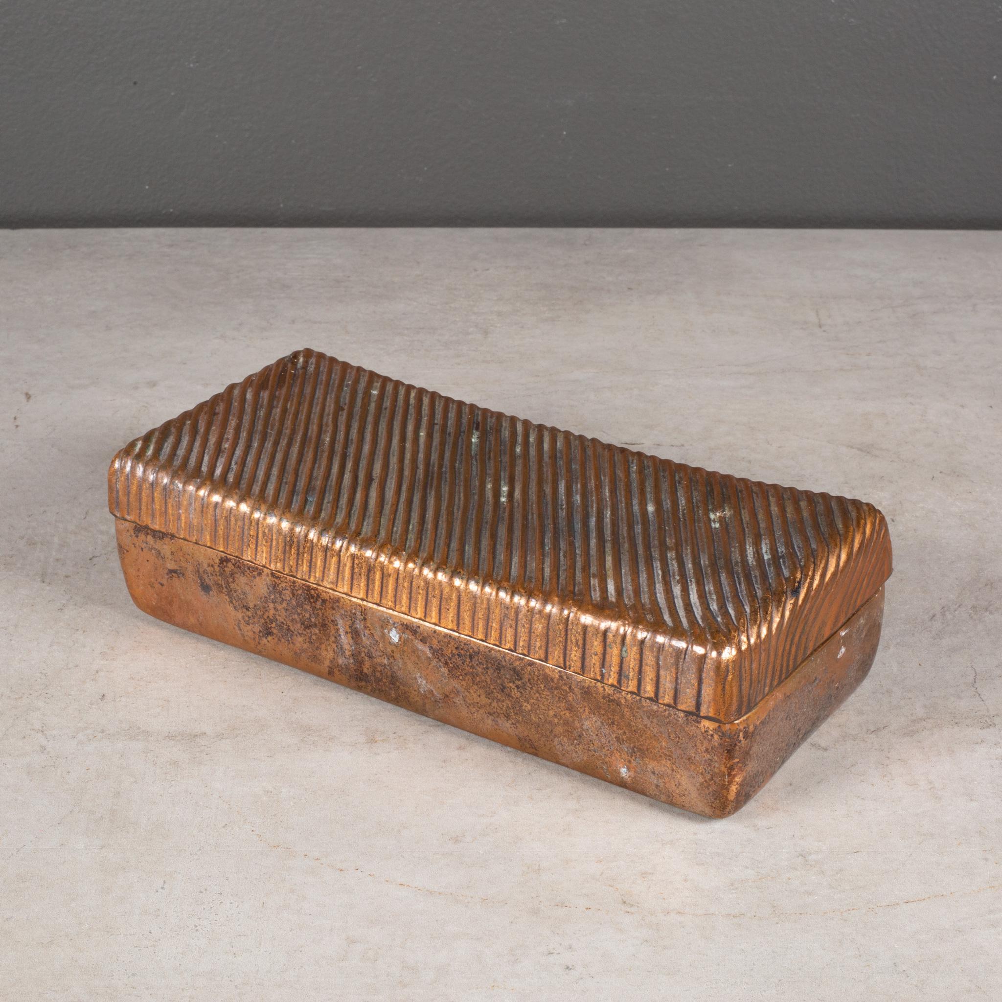 Mid-Century Modern MCM Ben Seibel for JenFred Ware Copper Trinket Box c.1960 (FREE SHIPPING) For Sale