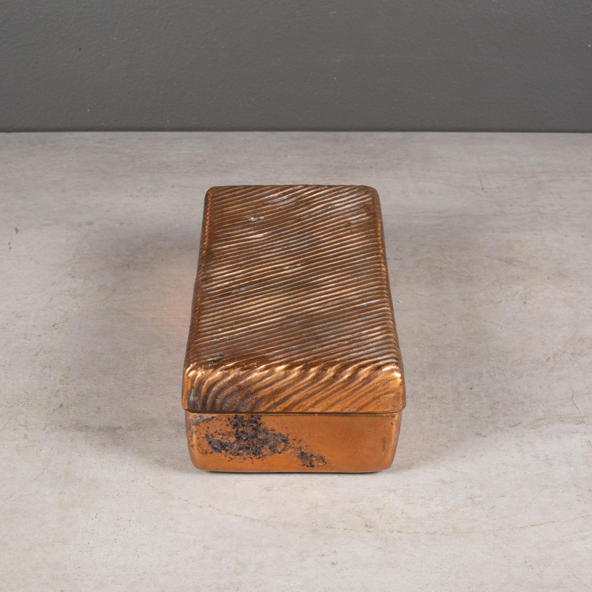 MCM Ben Seibel for JenFred Ware Copper Trinket Box c.1960 (FREE SHIPPING) In Good Condition For Sale In San Francisco, CA
