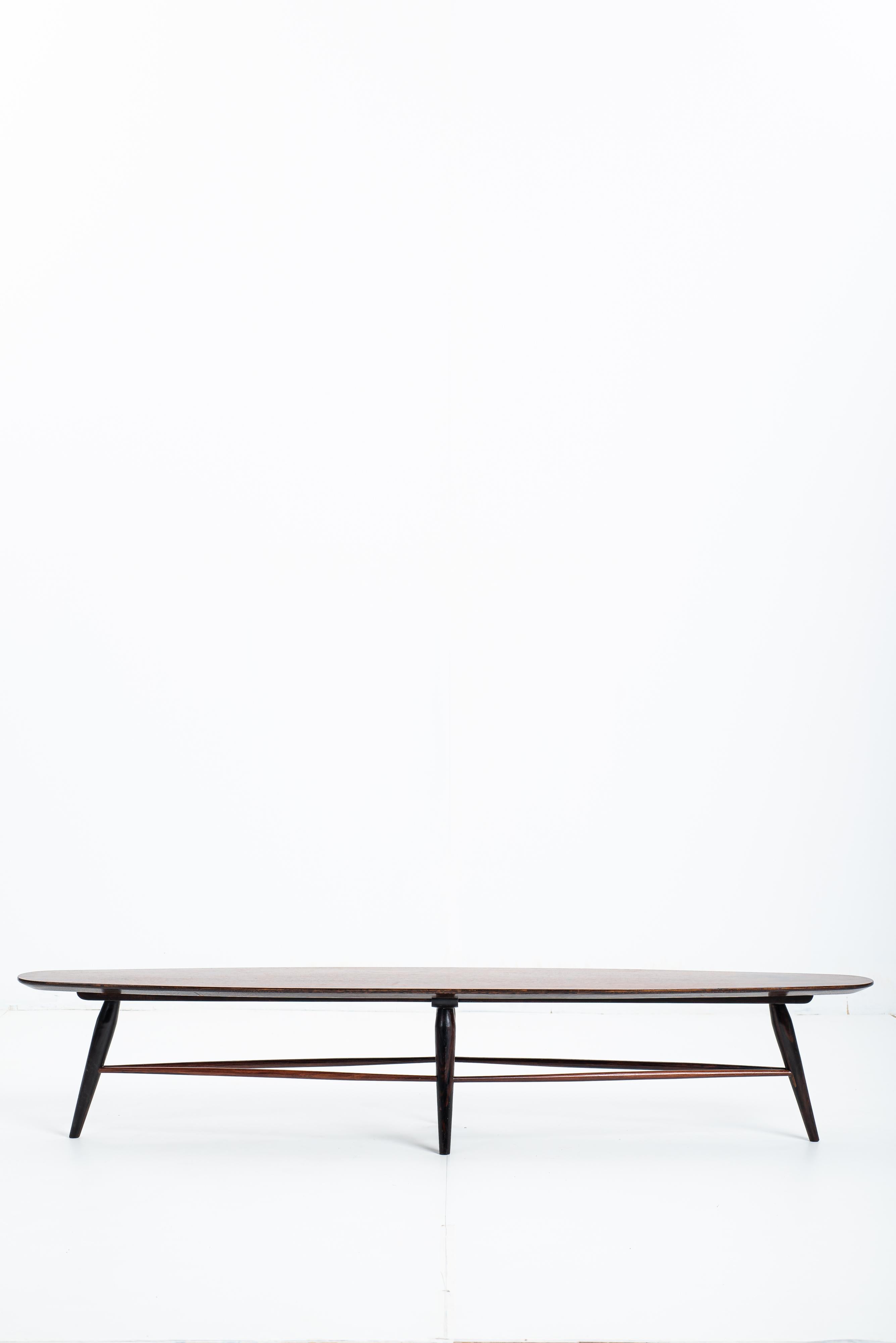 Brazilian Mid-Century Bench by Liceu de Artes e Ofícios, Brazil, 1950s For Sale