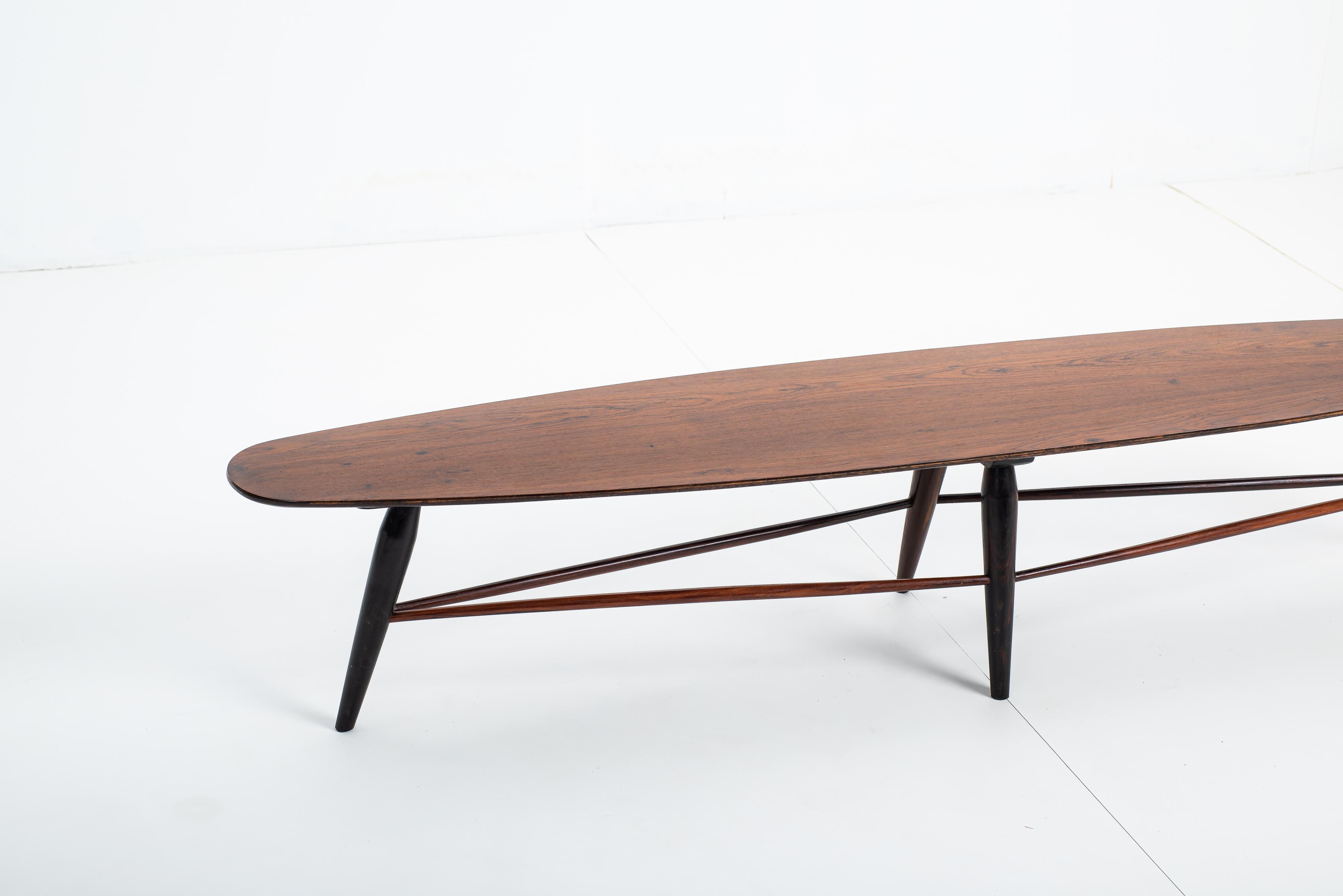 Mid-Century Bench by Liceu de Artes e Ofícios, Brazil, 1950s In Good Condition For Sale In Deerfield Beach, FL
