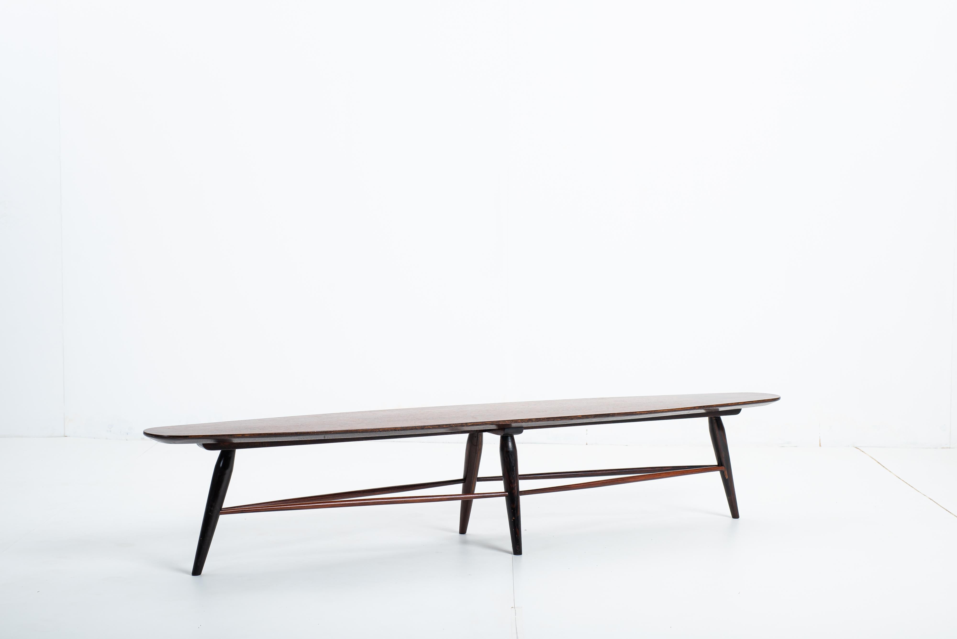 Mid-Century Bench by Liceu de Artes e Ofícios, Brazil, 1950s For Sale 1