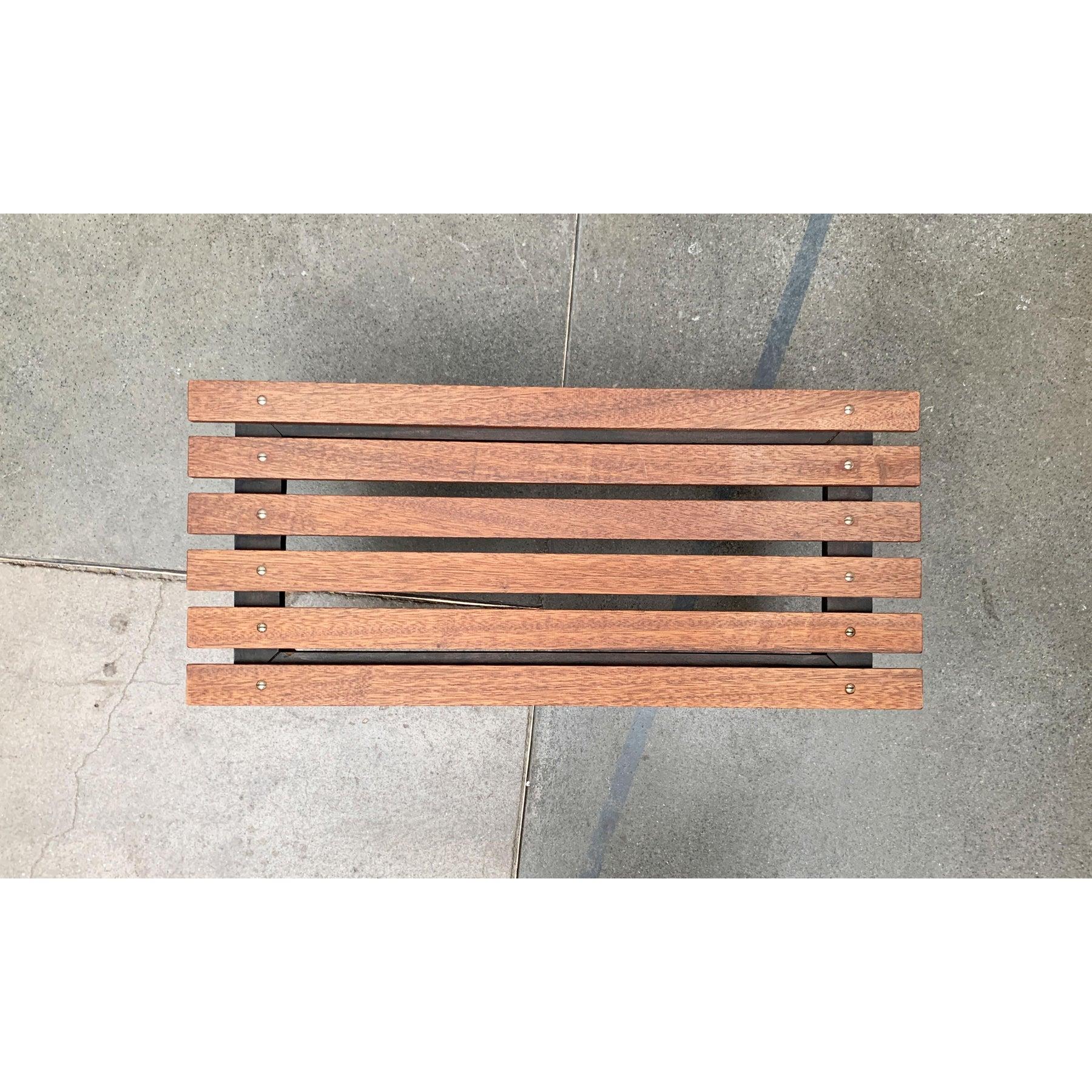 Panchina di metà secolo in teak, anni '60 In condizioni ottime in vendita a Hamburg, DE