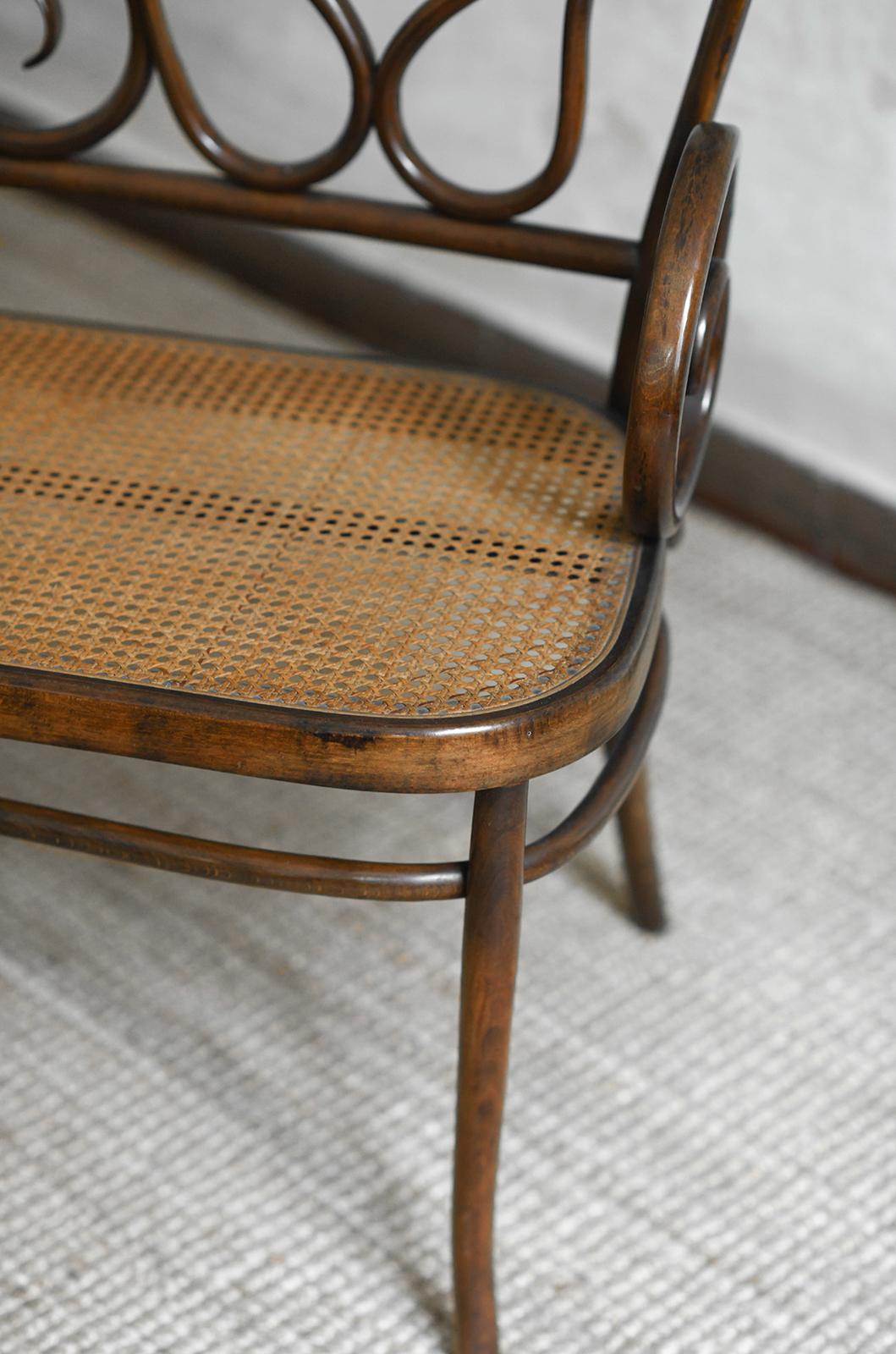 Banc du milieu du siècle dans le style de Thonet en vente 1