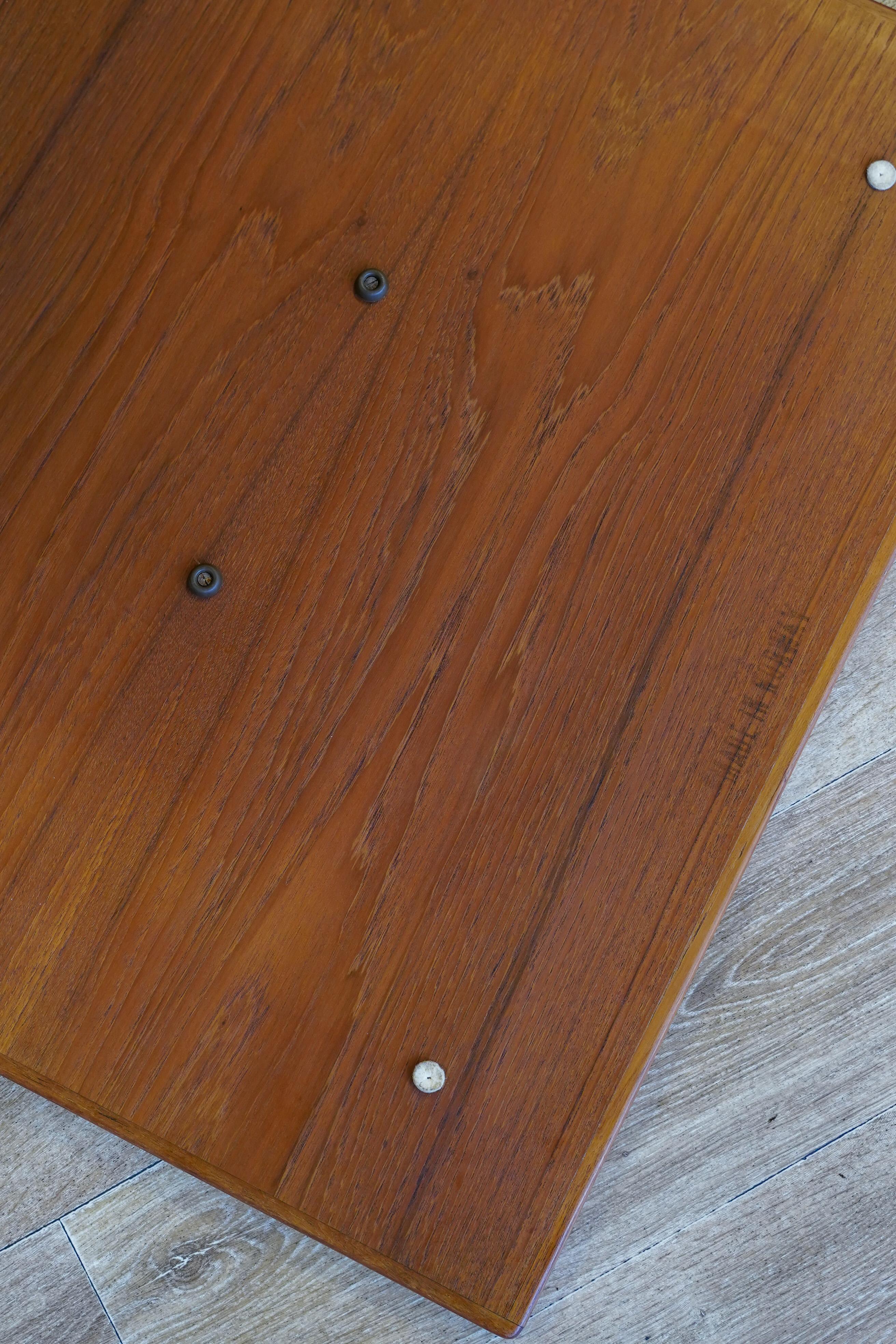 Mid Century Bendt Winge Drop-Leaf Dining Table Nr 4 in teak, Norway 10